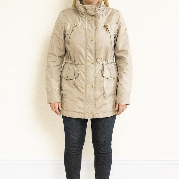 MICHAEL Michael Kors Size Small Tan Trench Utility Jacket - Picture 1 of 9